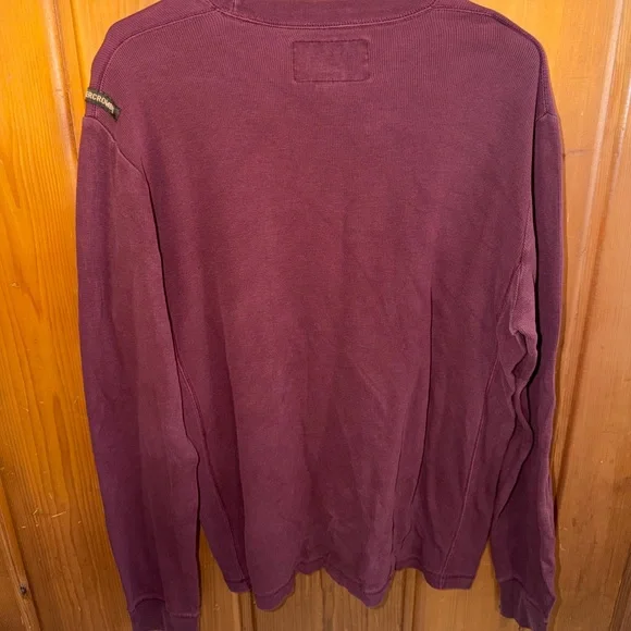 Abercrombie & Fitch Men's Maroon Crewneck Sweater - Picture 3 of 3